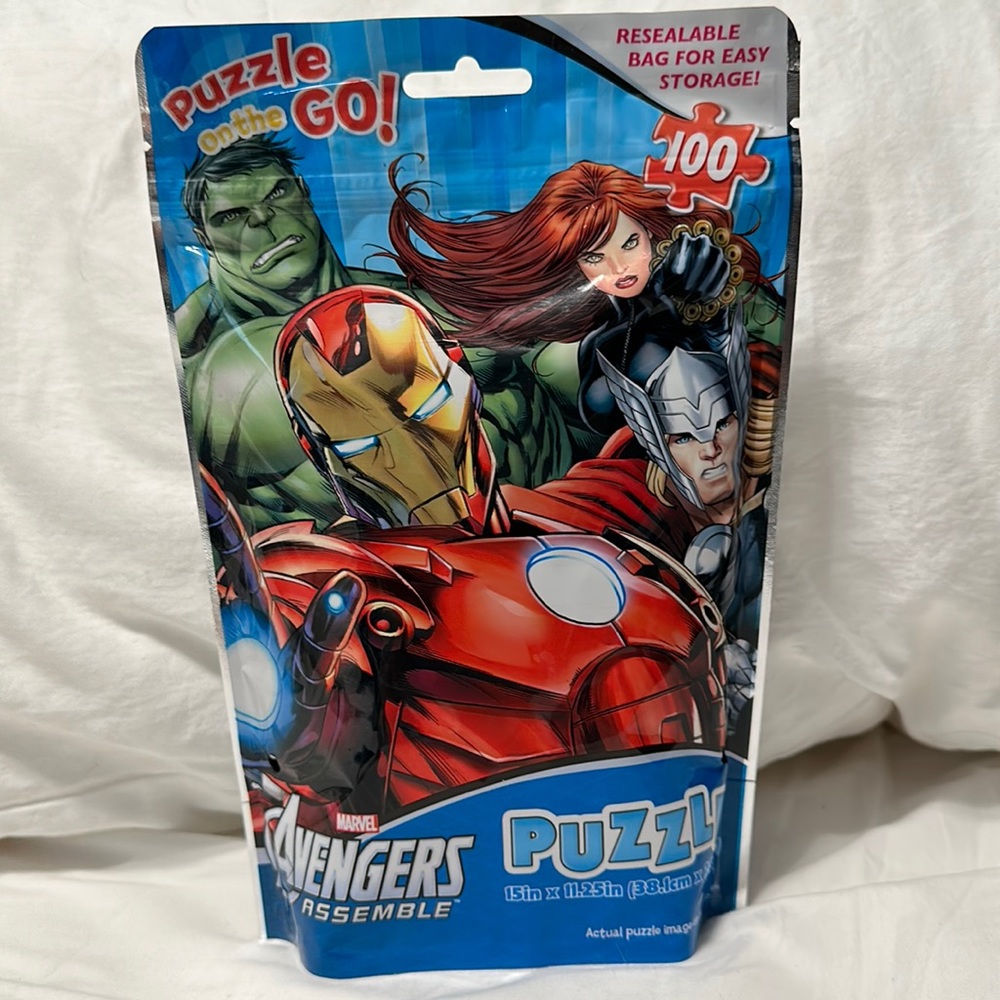 🚨NEW Puzzle On The Go Avengers 100 Pc